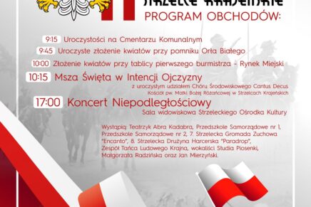 Obchody Narodowego Święta Niepodległości 11 listopada 2023r. w Strzelcach Kraj.