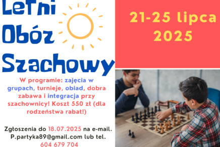 Letni obóz szachowy – ruszyły zapisy!