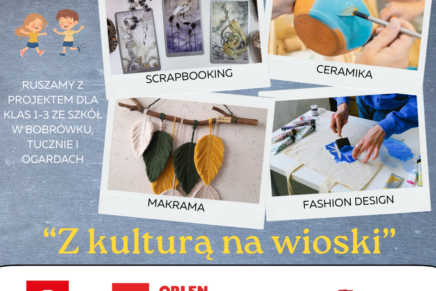 Kultura daje dobrą energię! Mamy dofinansowanie na warsztaty artystyczne!