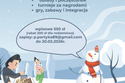 Ruszyły zapisy na Szachowy Zimowy Obóz Szkoleniowy